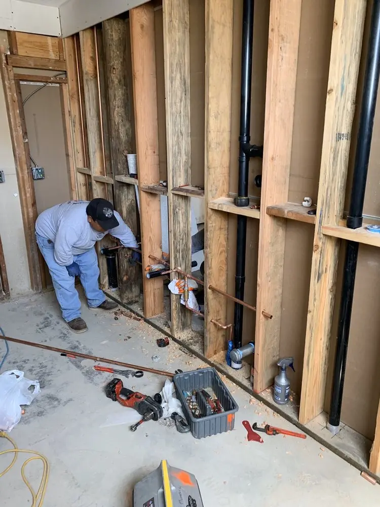 Commercial rough-in plumbing for Water Heater Replacement in South Burlington